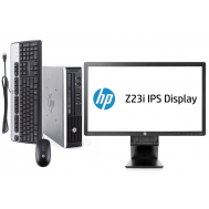 ​Hp compaq elite 8200 ultra slim desktop + 23" inch monitor, Keyboard and mouse (Complete desktop)​
