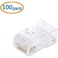 Cable matters 100 pack cat 6, cat6 rj45 modular plugs for solid or stranded utp cable, rj45 plugs