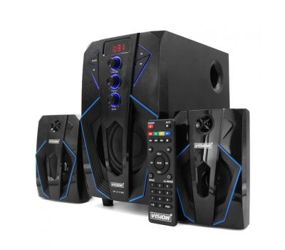 Vision plus 2.1ch speaker with subwoofer bluetooth 45 watts rms - black