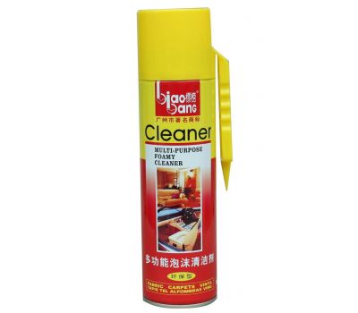 620ml biaobang brand foam cleaner with unique side brush, yellow