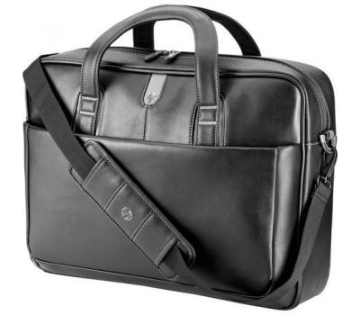 Hp executive leather nylon laptop case hand bag carry out
