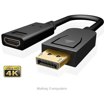 Displayport to hdmi adapter male to female audio video adapter