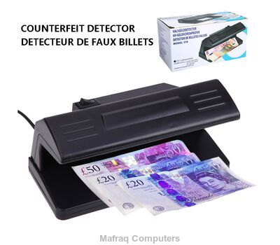 Uv light practical counterfeit bill currency fake paper money detector checker, Model: 318