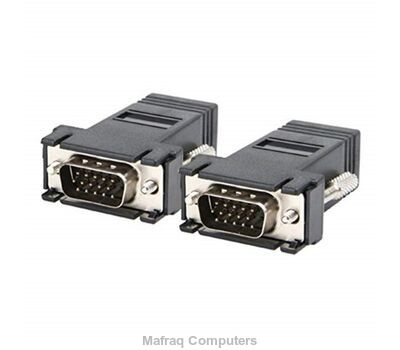 Rj45 vga extender adapter, vga 15 pin male to rj45 female network cable connector